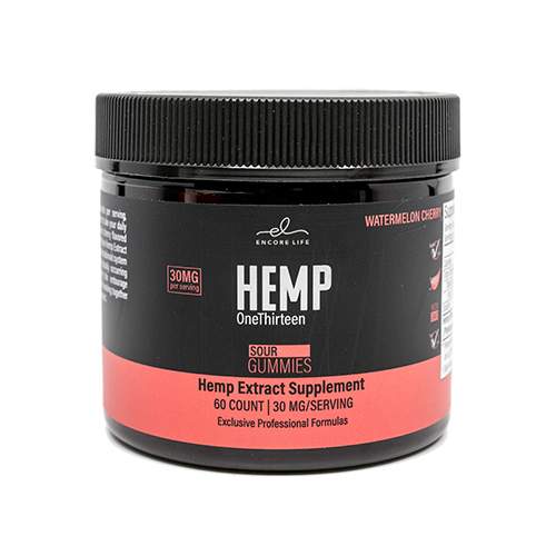 HEMP OneThirteen Sour Gummies Watermelon Cherry 60 Gummies