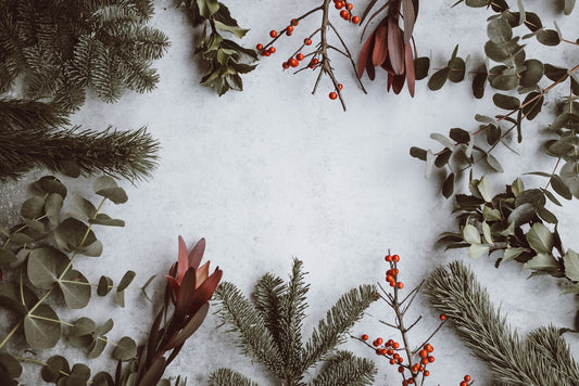 Cozy holiday scene representing wellness and energy recovery during the holiday season