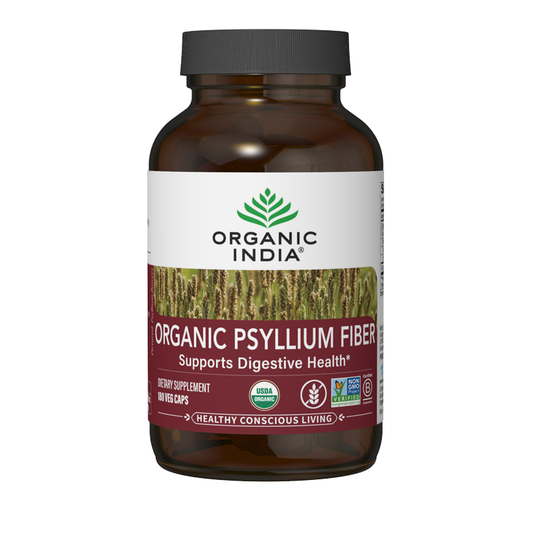 Organic Psyllium Fiber 180 Capsules