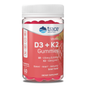 Vitamin D3+K2 Gummies Strawberry 60 Gummies