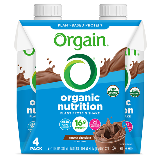 Vegan Organic Nutrition Shake Smooth Chocolate 4 Pack