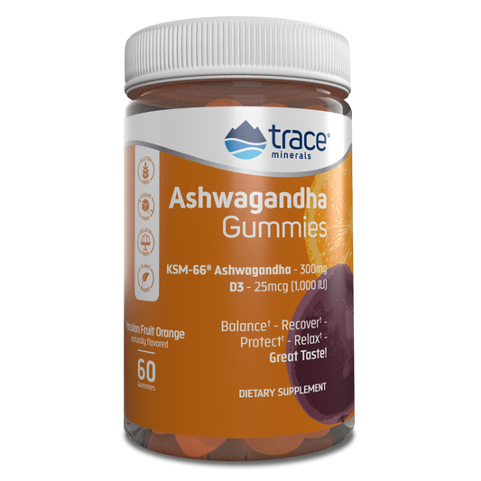 Ashwagandha Gummies Passion Fruit Orange 60 Gummies