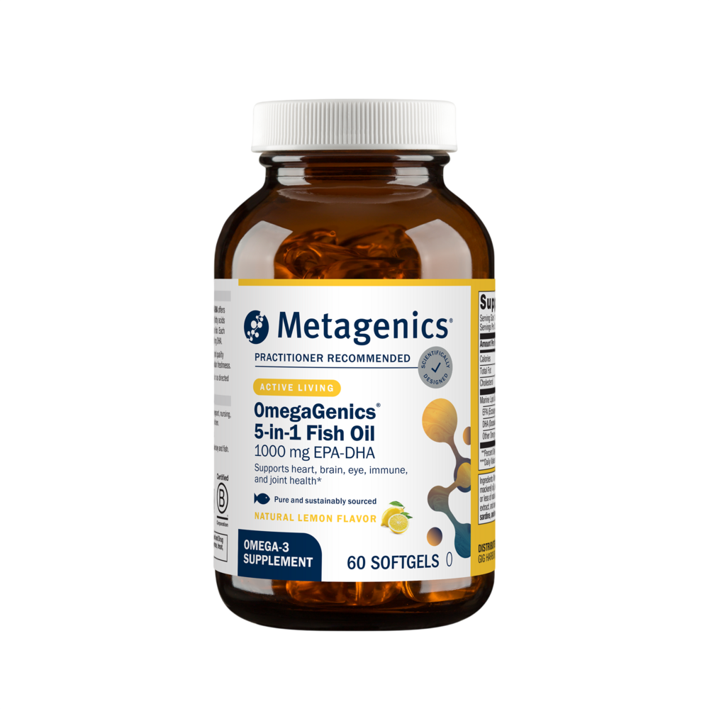 OmegaGenics 5-in-1 Fish Oil Lemon 60