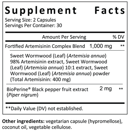 ArteMax® 60 Capsules Supplement Facts