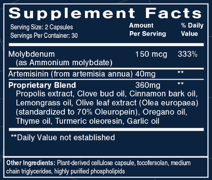 Microb-Manager Para-Max 60 Softgels Supplement Facts