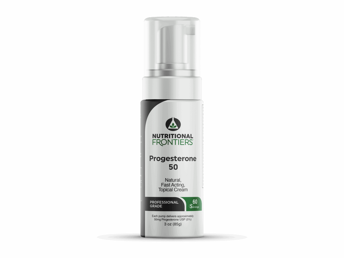 Progesterone 50 mg 3 oz Cream - Nutritional Frontiers