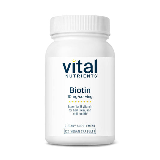 Biotin 10mg 120 Capsules - Vital Nutrients