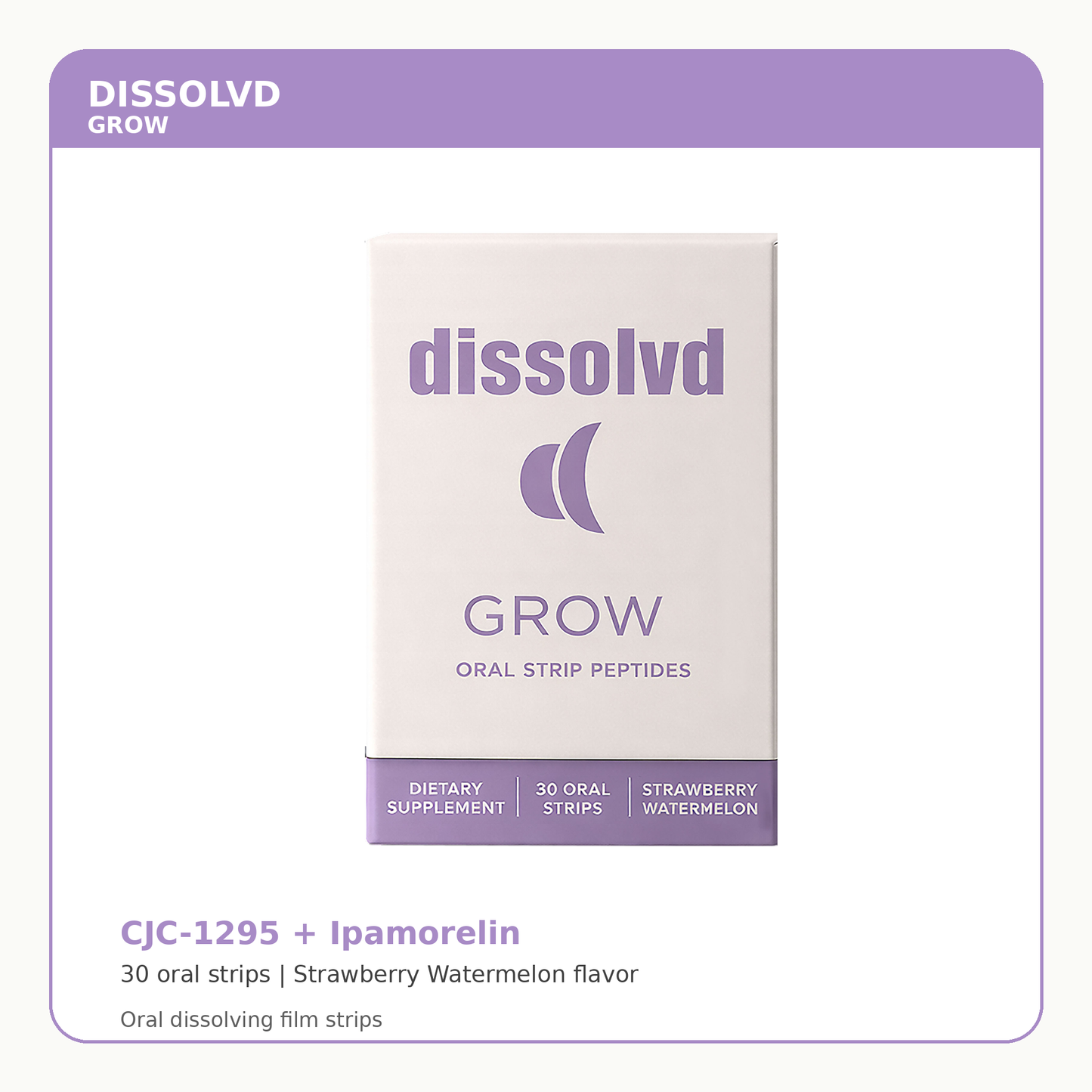 Dissolvd Grow Oral Strip Peptides