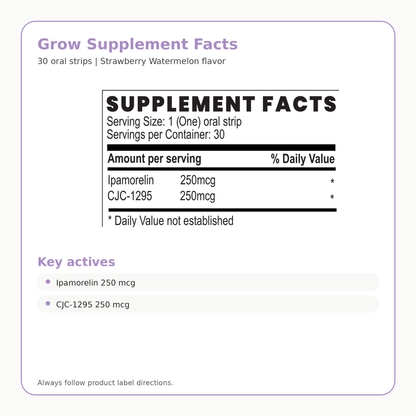 Dissolvd Grow Oral Strip Peptides