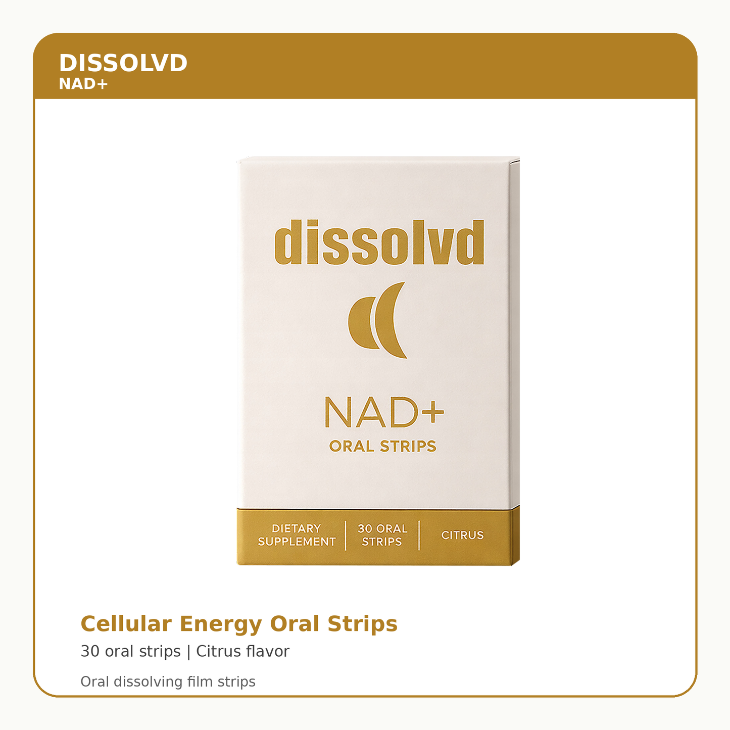 Dissolvd NAD+ Oral Strips