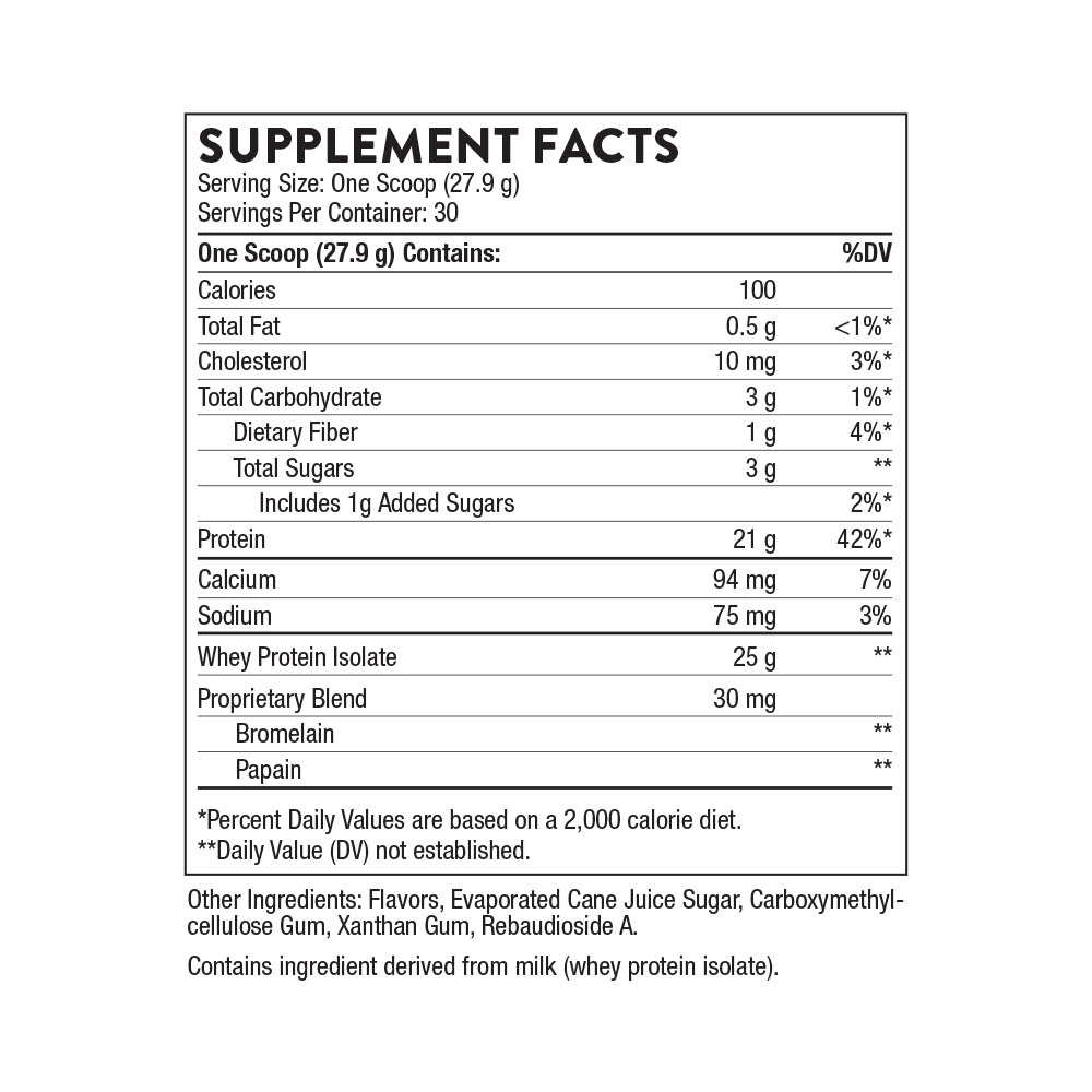 Whey Protein Isolate - Vanilla